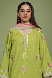 Zellbury Embroidered Self Jacquard Unstitched 3Pc Suit WUS24E31462