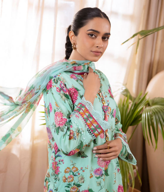 Zellbury Summer Printed Lawn Unstitched 3Pc Suit WUS24X31046
