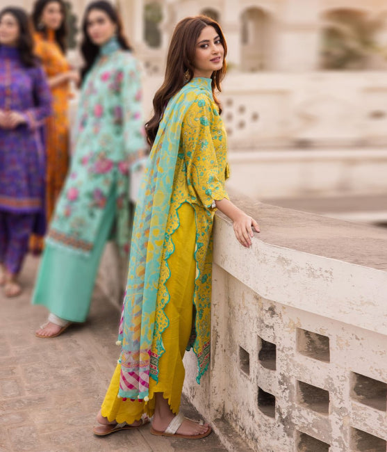 Zellbury Summer Printed Lawn Unstitched 3Pc Suit WUS24X31054