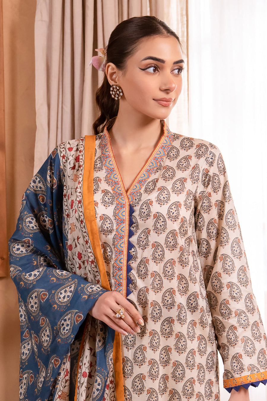 Zellbury Summer Printed Lawn Unstitched 3Pc Suit WUS24X31067