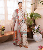 Zellbury Summer Printed Lawn Unstitched 3Pc Suit WUS24X31096