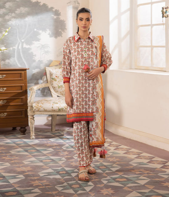 Zellbury Summer Printed Lawn Unstitched 3Pc Suit WUS24X31097
