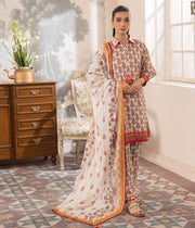 Zellbury Summer Printed Lawn Unstitched 3Pc Suit WUS24X31097