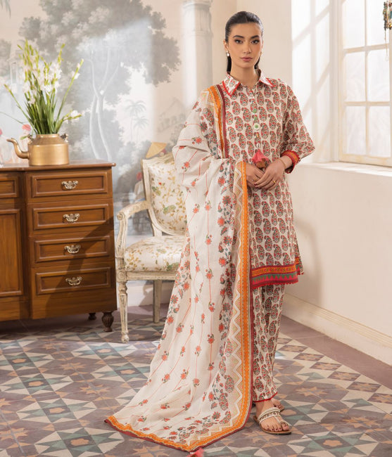 Zellbury Summer Printed Lawn Unstitched 3Pc Suit WUS24X31097