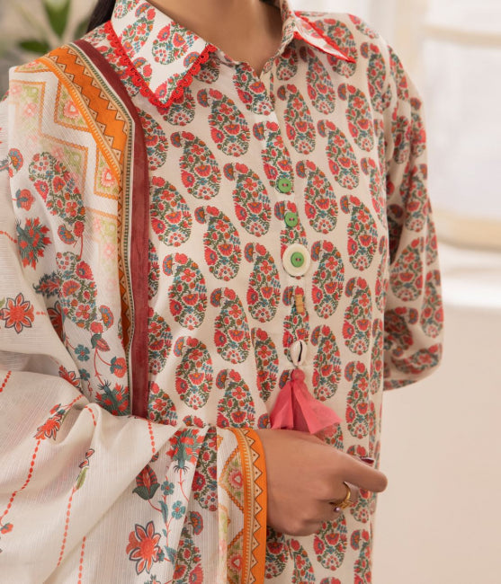 Zellbury Summer Printed Lawn Unstitched 3Pc Suit WUS24X31097