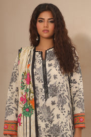 Zellbury Essential Digital Printed Lawn Unstitched 3Pc Suit WUS24X31230