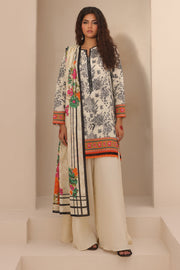 Zellbury Essential Digital Printed Lawn Unstitched 3Pc Suit WUS24X31230