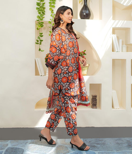 Zellbury Summer Printed Lawn Unstitched 3Pc Suit WUS24X31242