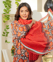Zellbury Summer Printed Lawn Unstitched 3Pc Suit WUS24X31242