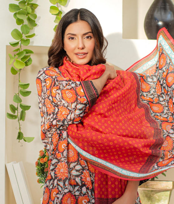 Zellbury Summer Printed Lawn Unstitched 3Pc Suit WUS24X31242