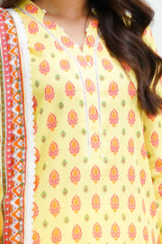 Zellbury Essential Digital Printed Lawn Unstitched 3Pc Suit WUS24X31503