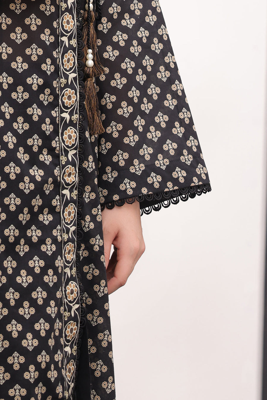 Zellbury Monochrome Printed Lawn Unstitched 3Pc Suit WUS24X31507