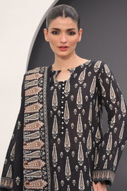 Zellbury Monochrome Printed Lawn Unstitched 3Pc Suit WUS24X31517