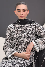 Zellbury Monochrome Printed Lawn Unstitched 3Pc Suit WUS24X31526