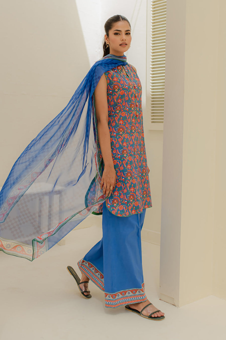 Zellbury Summer Printed Lawn Unstitched 3Pc Suit WUS24X31665