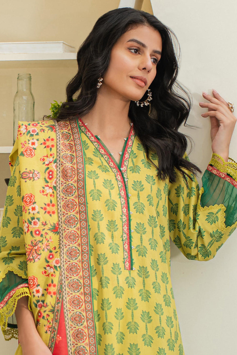 Zellbury Essential Digital Printed Lawn Unstitched 3Pc Suit WUS24X31668