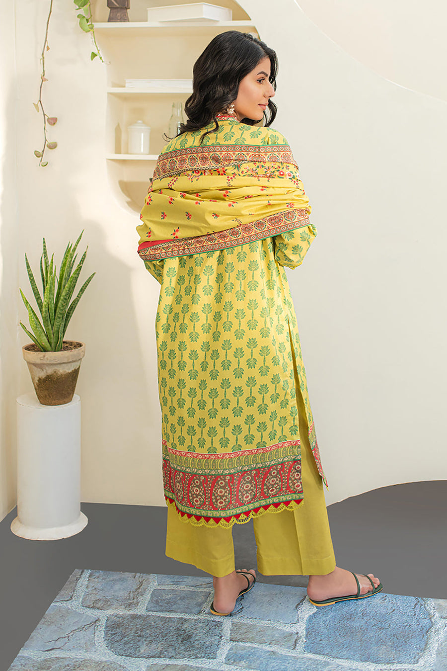 Zellbury Essential Digital Printed Lawn Unstitched 3Pc Suit WUS24X31668