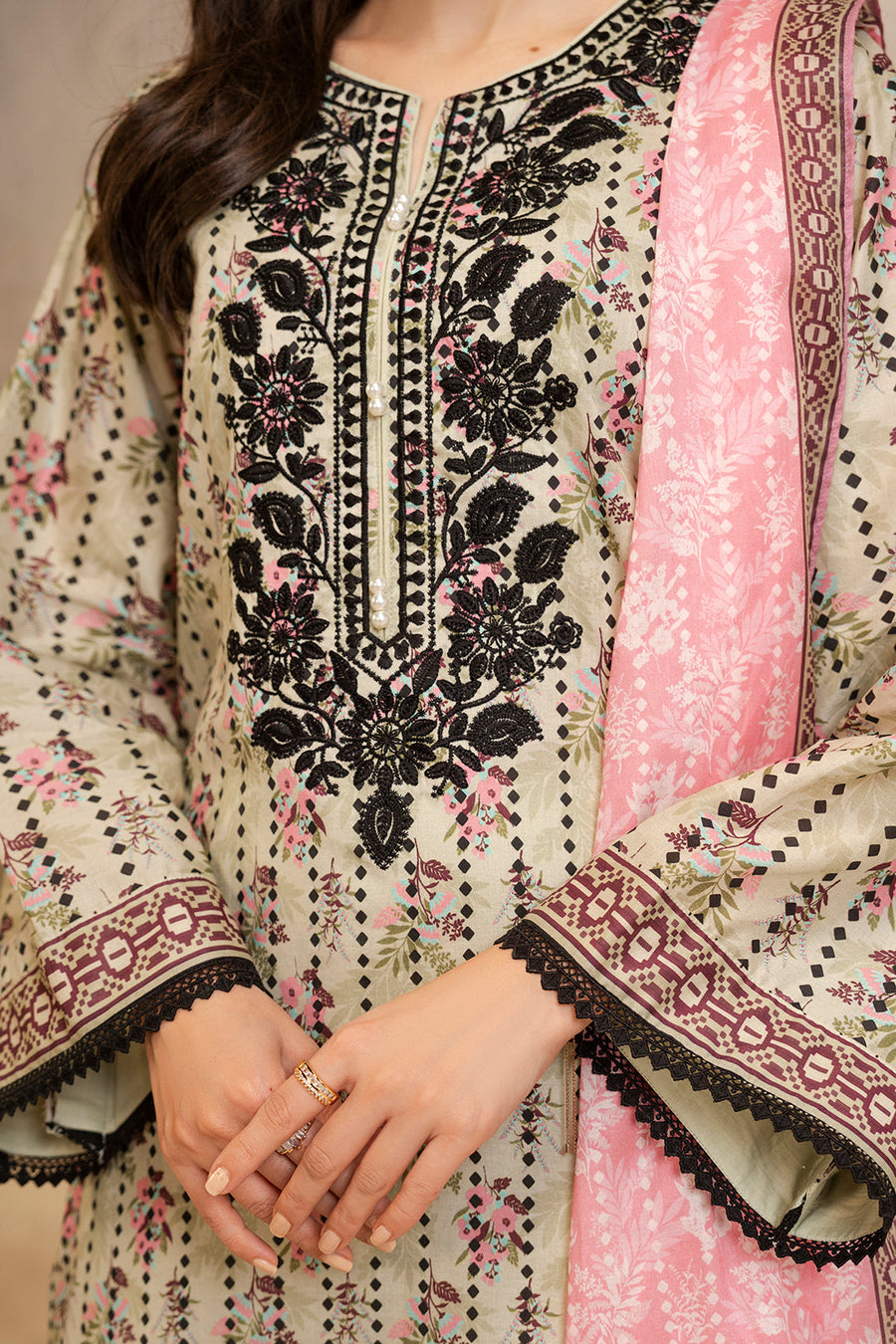 Zellbury Summer Embroidered Lawn Unstitched 2Pc Suit WUS25E20103