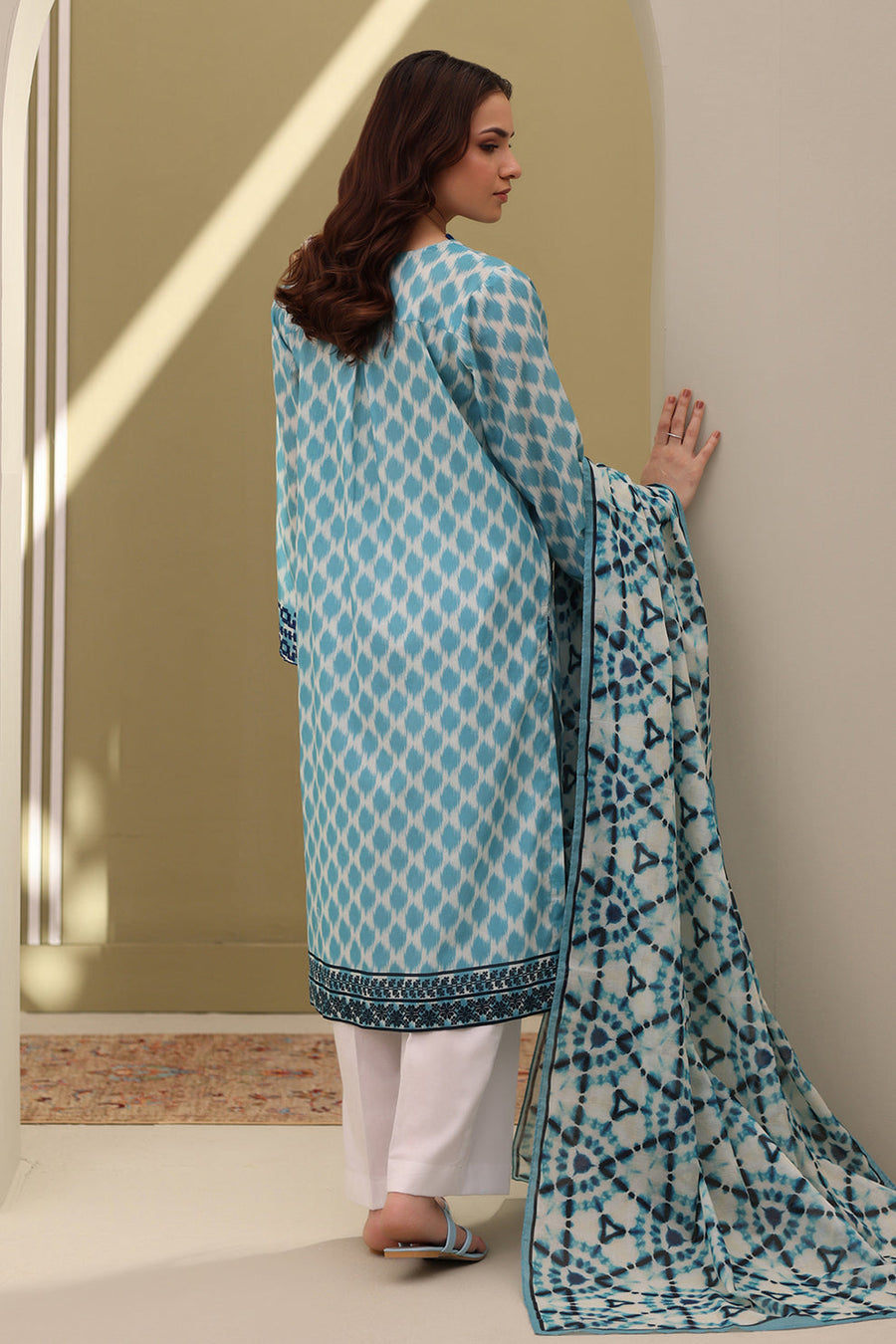Zellbury Summer Embroidered Lawn Unstitched 2Pc Suit WUS25E20374