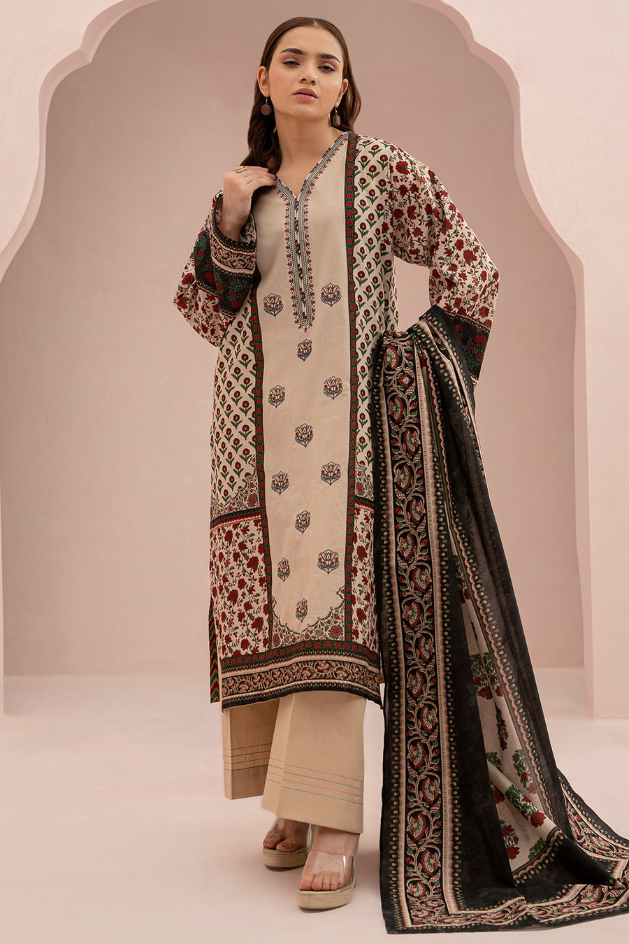 Zellbury Summer Embroidered Lawn Unstitched 2Pc Suit WUS25E20489