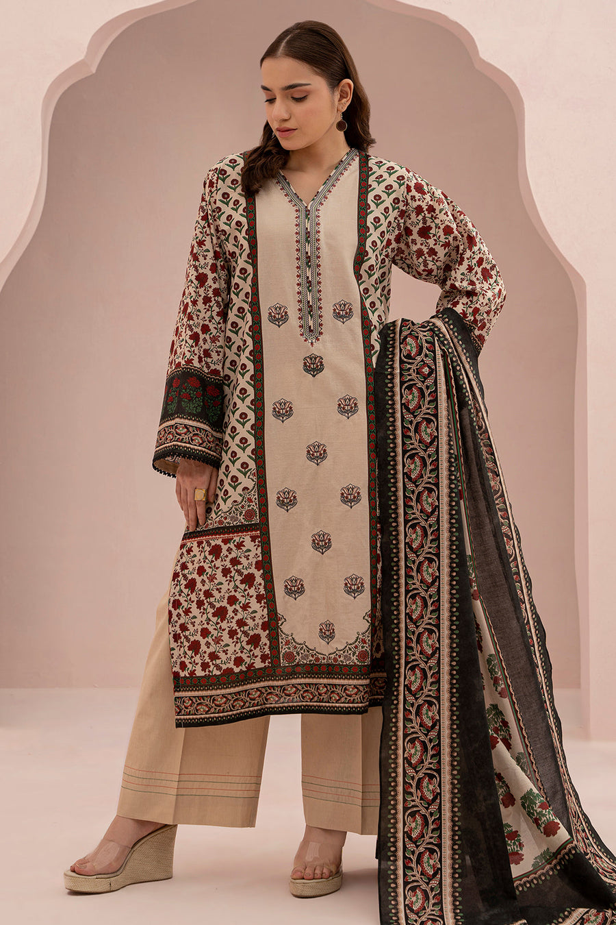 Zellbury Summer Embroidered Lawn Unstitched 2Pc Suit WUS25E20489