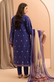 Zellbury Summer Embroidered Lawn Unstitched 3Pc Suit WUS25E30070