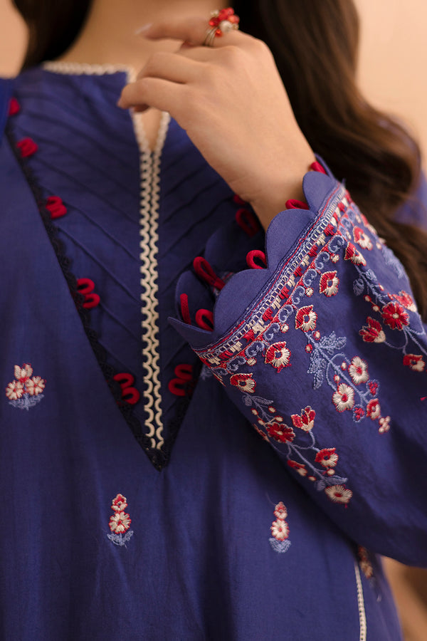Zellbury Summer Embroidered Lawn Unstitched 3Pc Suit WUS25E30070