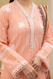 Zellbury Summer Embroidered Lawn Unstitched 3Pc Suit WUS25E30074