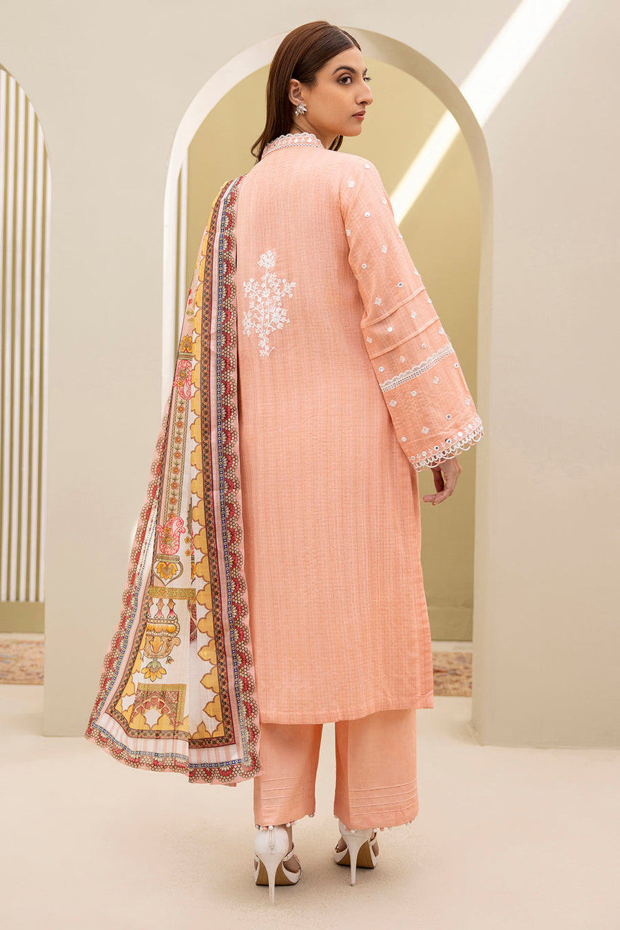 Zellbury Summer Embroidered Lawn Unstitched 3Pc Suit WUS25E30074