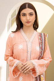 Zellbury Summer Embroidered Lawn Unstitched 3Pc Suit WUS25E30074