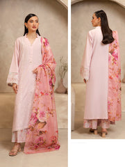 Zellbury Summer Embroidered Lawn Unstitched 3Pc Suit WUS25E30079