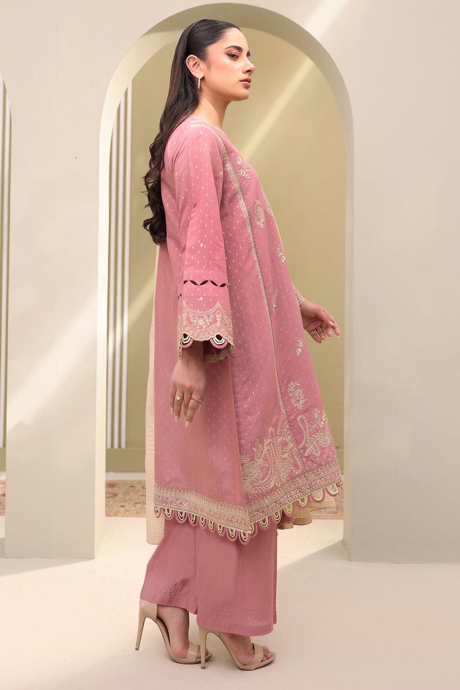 Zellbury Summer Embroidered Lawn Unstitched 3Pc Suit WUS25E30080