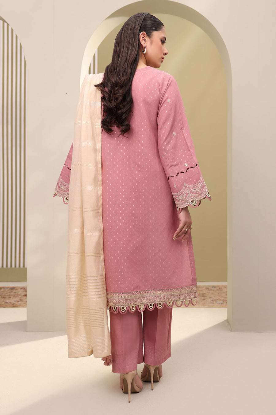 Zellbury Summer Embroidered Lawn Unstitched 3Pc Suit WUS25E30080