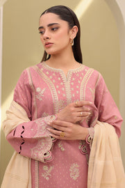 Zellbury Summer Embroidered Lawn Unstitched 3Pc Suit WUS25E30080
