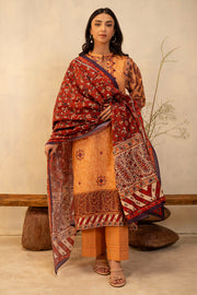 Zellbury Summer Embroidered Lawn Unstitched 3Pc Suit WUS25E30136