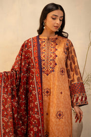Zellbury Summer Embroidered Lawn Unstitched 3Pc Suit WUS25E30136