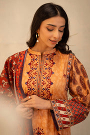 Zellbury Summer Embroidered Lawn Unstitched 3Pc Suit WUS25E30136