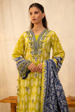 Zellbury Summer Embroidered Lawn Unstitched 3Pc Suit WUS25E30140