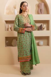 Zellbury Summer Embroidered Lawn Unstitched 3Pc Suit WUS25E30207