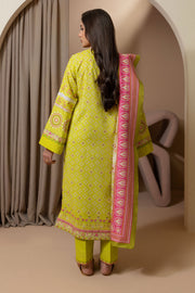 Zellbury Summer Embroidered Lawn Unstitched 3Pc Suit WUS25E30208