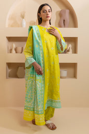 Zellbury Summer Embroidered Lawn Unstitched 3Pc Suit WUS25E30210