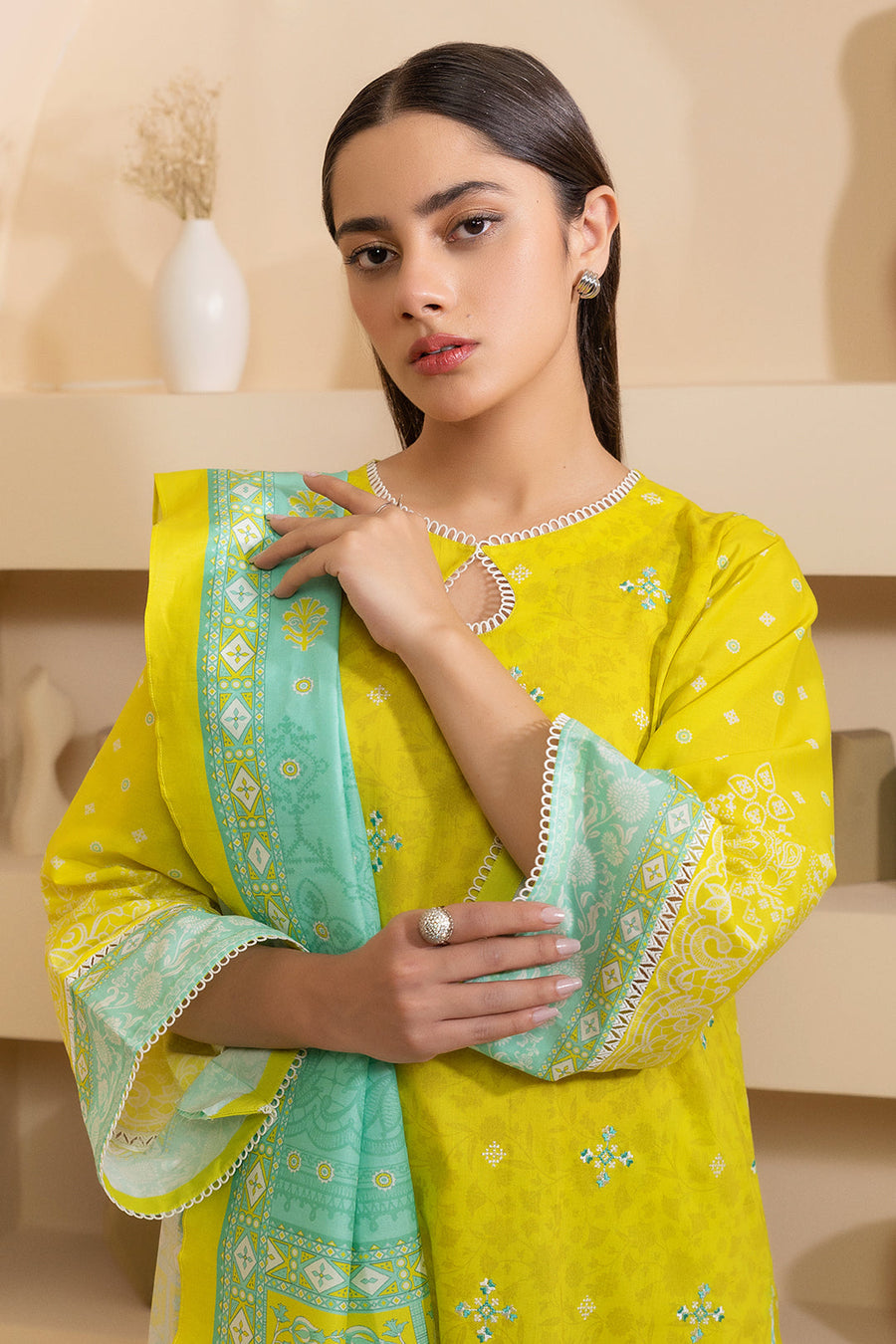 Zellbury Summer Embroidered Lawn Unstitched 3Pc Suit WUS25E30210