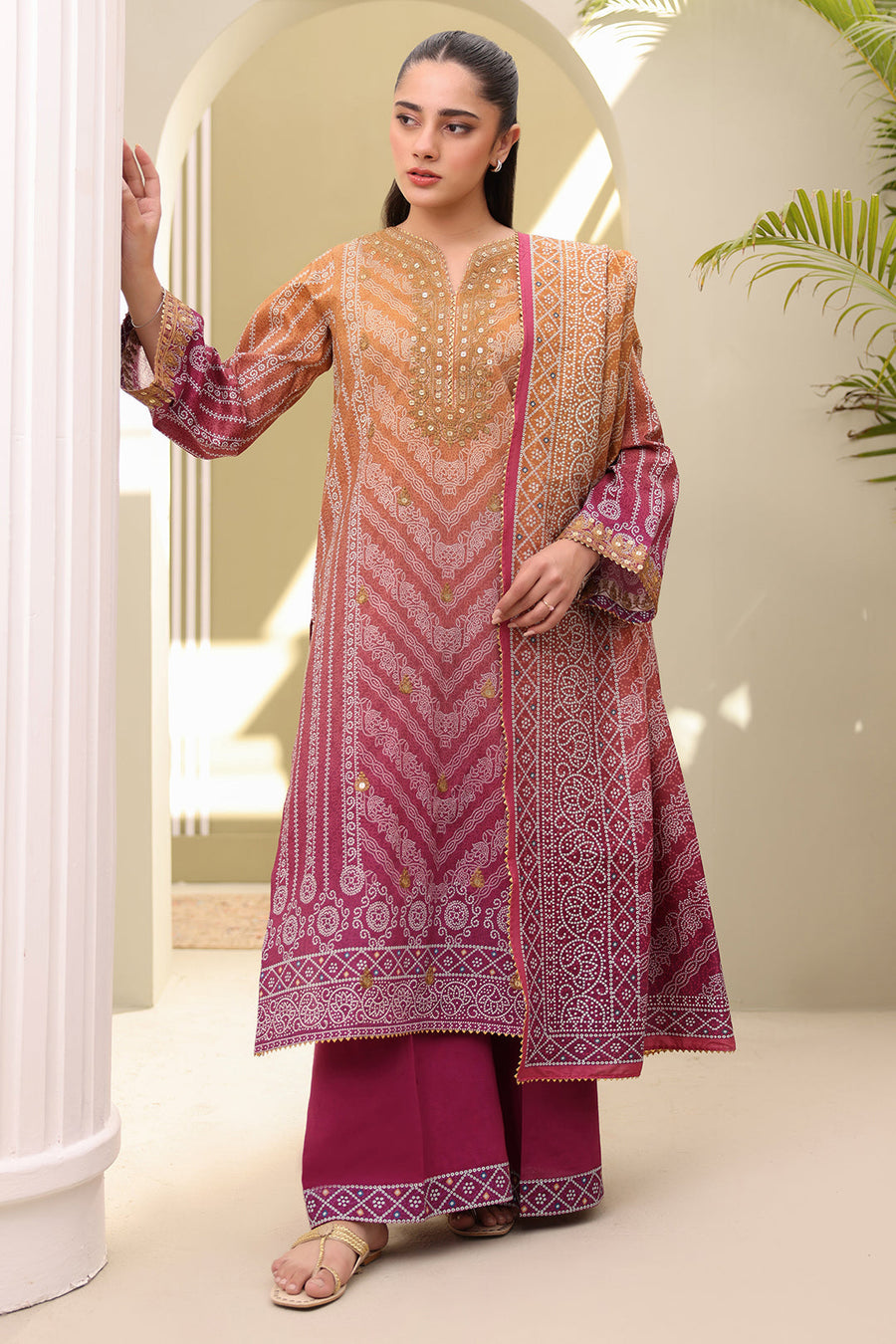Zellbury Summer Embroidered Lawn Unstitched 3Pc Suit WUS25E30277