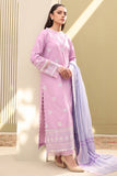 Zellbury Summer Embroidered Lawn Unstitched 3Pc Suit WUS25E30284
