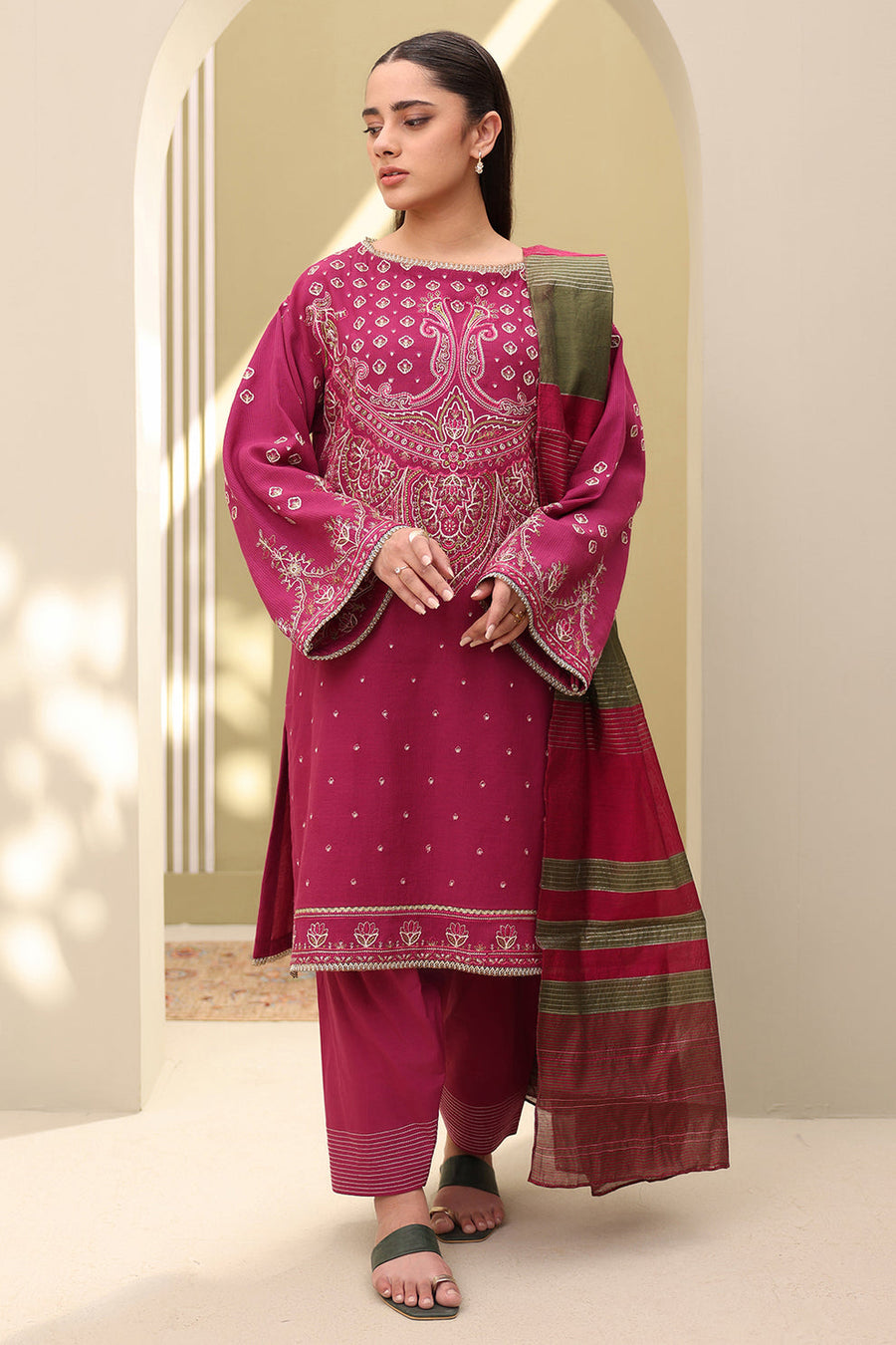 Zellbury Summer Embroidered Lawn Unstitched 3Pc Suit WUS25E30286