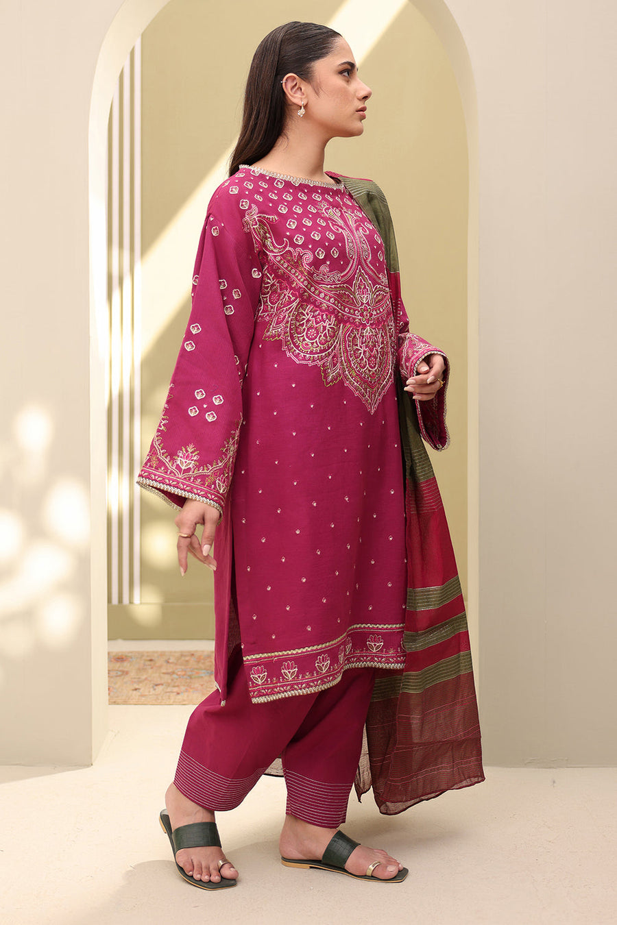 Zellbury Summer Embroidered Lawn Unstitched 3Pc Suit WUS25E30286