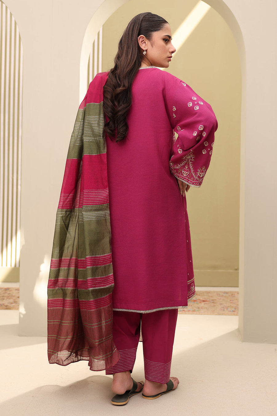 Zellbury Summer Embroidered Lawn Unstitched 3Pc Suit WUS25E30286