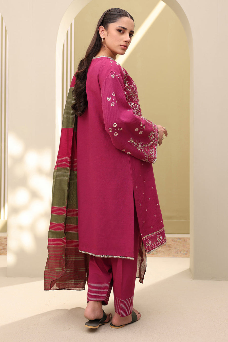 Zellbury Summer Embroidered Lawn Unstitched 3Pc Suit WUS25E30286