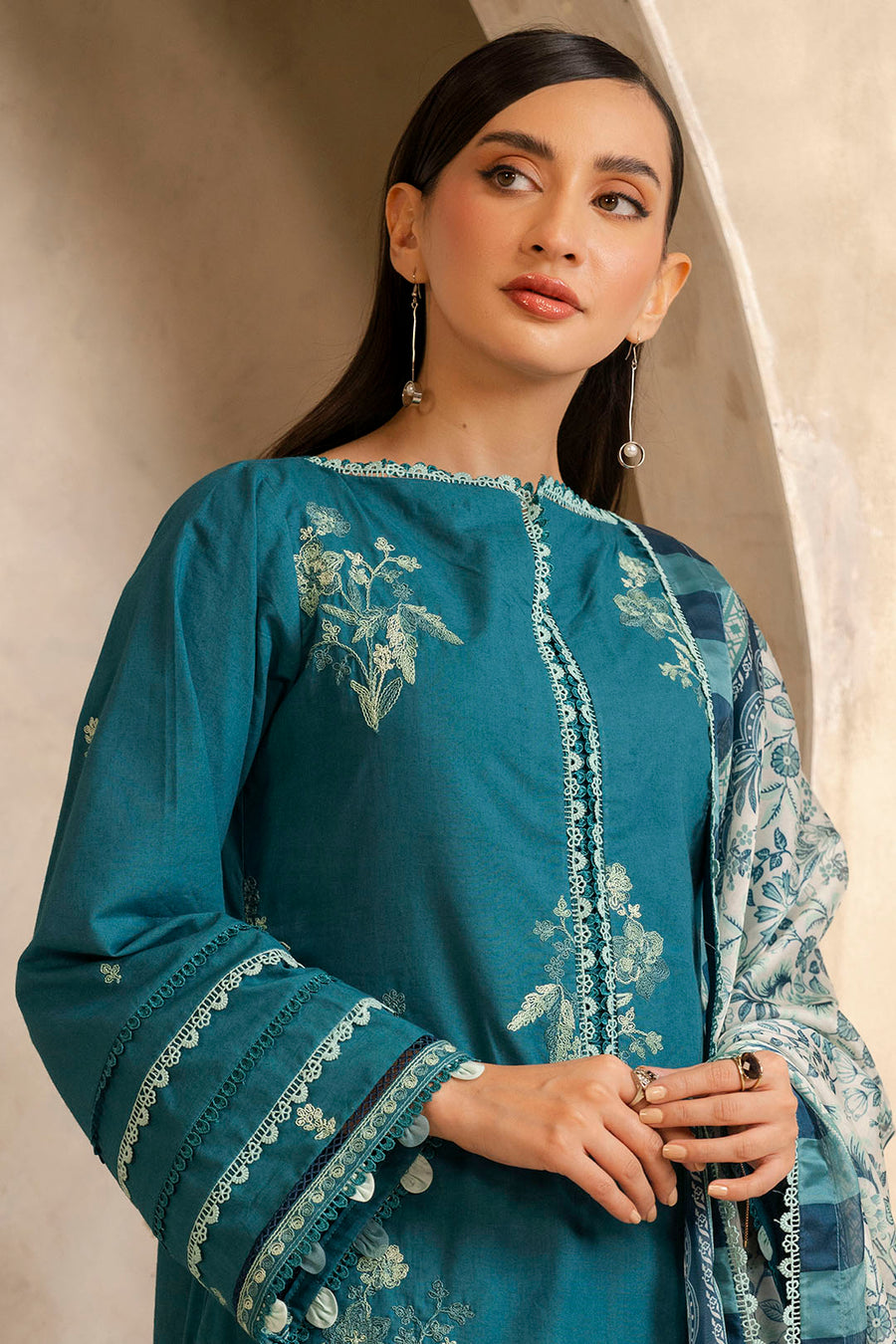 Zellbury Summer Embroidered Lawn Unstitched 3Pc Suit WUS25E30290