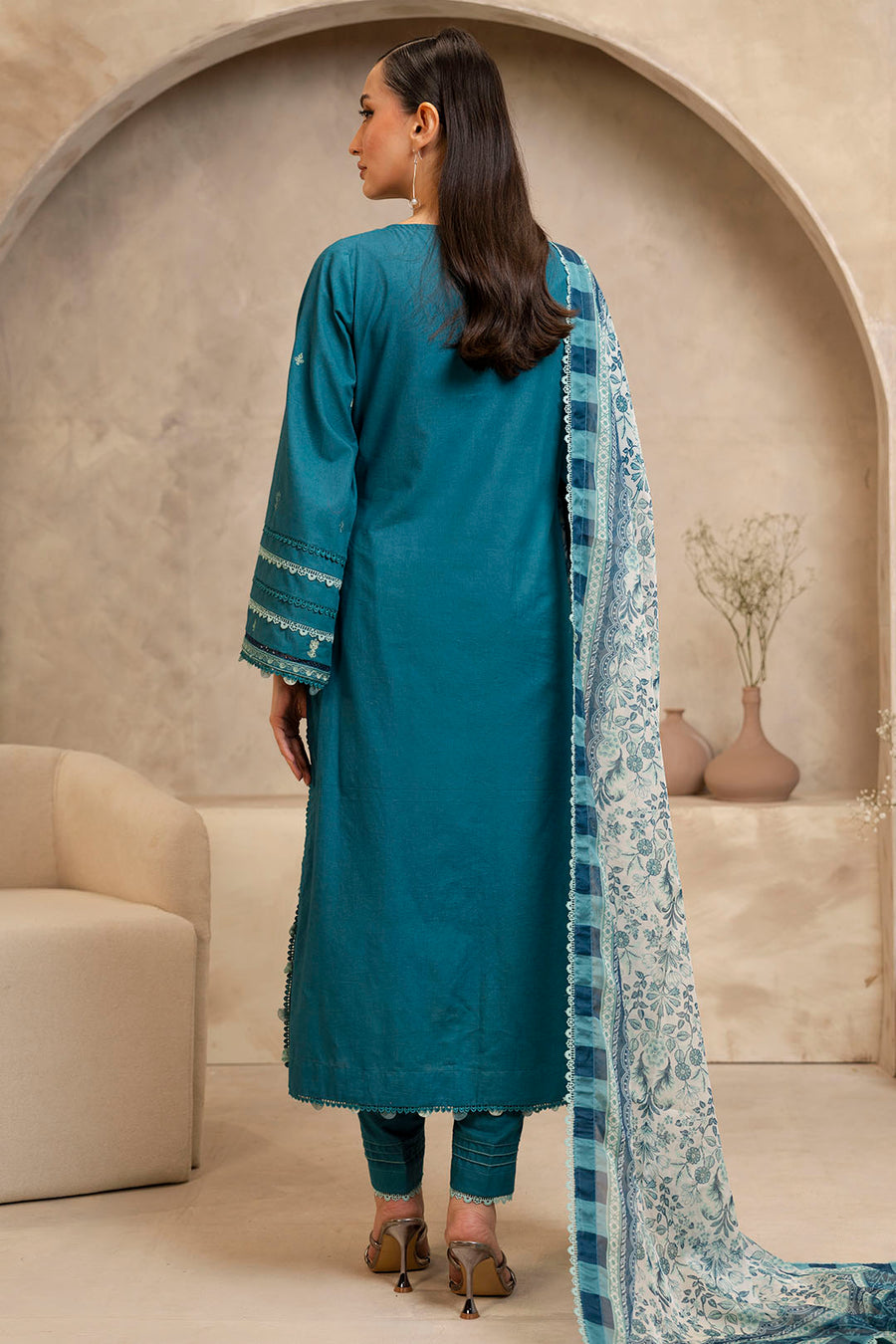 Zellbury Summer Embroidered Lawn Unstitched 3Pc Suit WUS25E30290